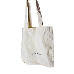 Gucci 00 Cotton Shopping Gift Bag Off-White